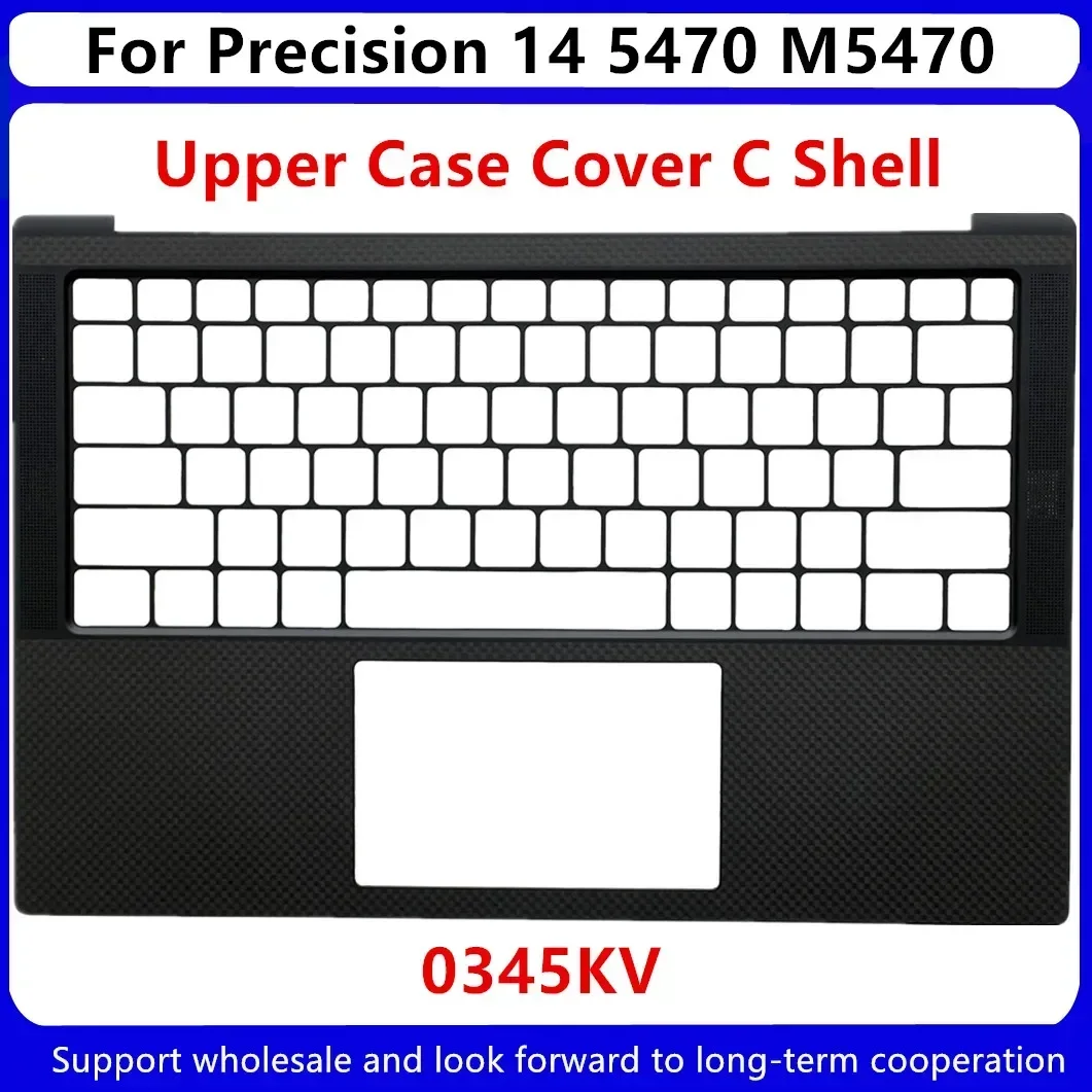 

New For Dell Pecision 14 5470 M5470 Upper Case Palmrest Cover Keyboard C Shell 0345KV 345KV