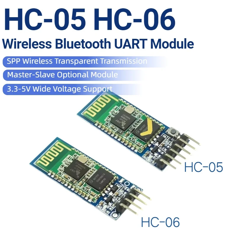 HC-05 HC-06 RF Wireless Bluetooth Transceiver Slave Module HC05 / HC06 RS232 / TTL to UART Converter and Adapter For Arduino