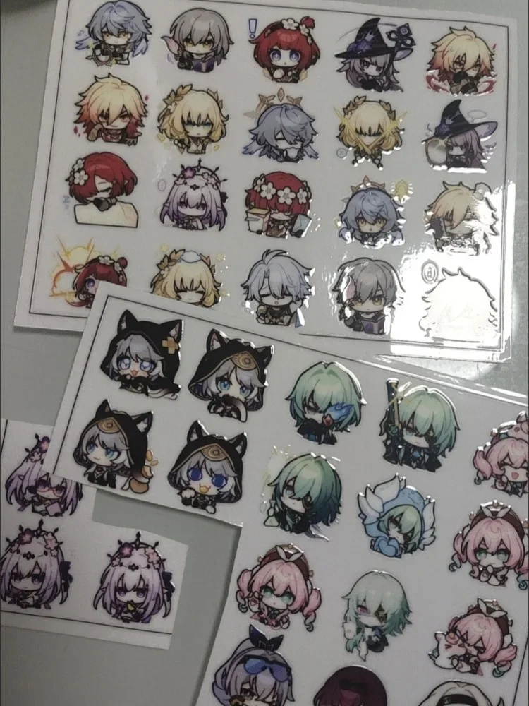 เกม Honkai:Star Rail โปร่งใสบุคลิกภาพ Graffiti สติกเกอร์สเก็ตบอร์ดกระเป๋าเดินทางโทรศัพท์มือถือ PVC กันน้ํา Clearing สติกเกอร์