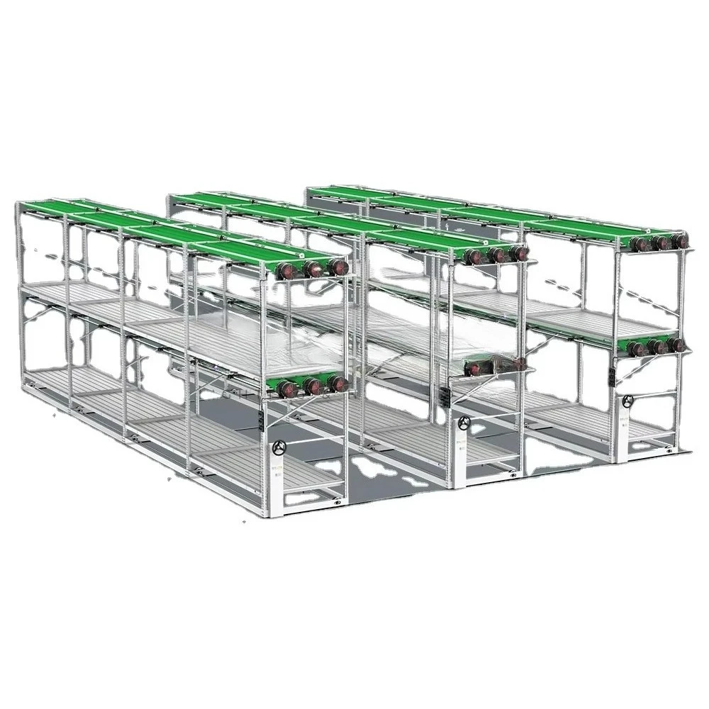 

Mobile Greenhouse Vertical Grow Rack with Air Circulation System