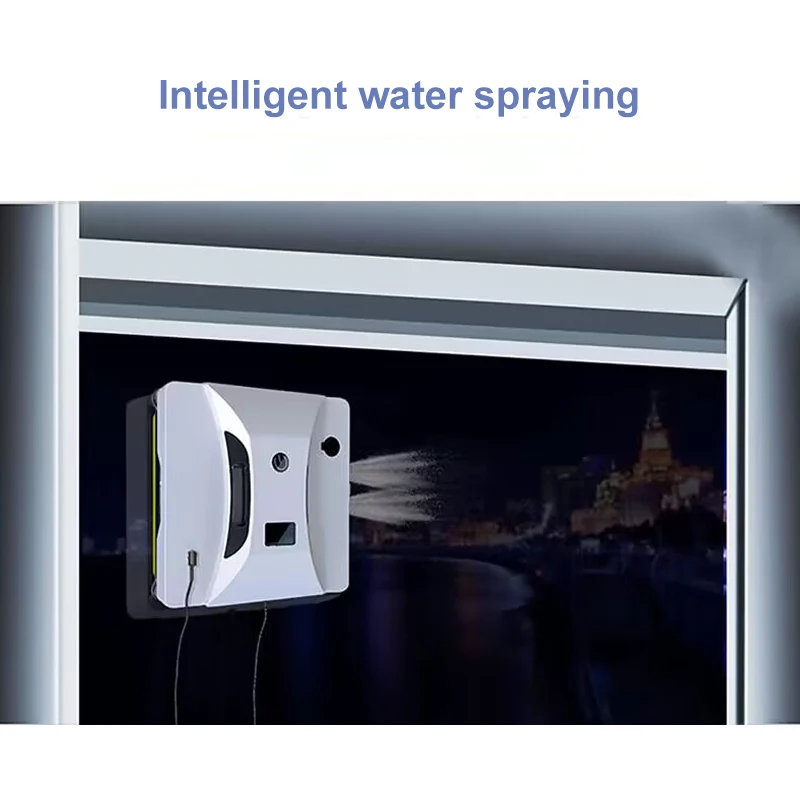 2024 New Intelligent Water Spray Window Cleaning Robot Home Fully Automatic Electric Remote Control Window Cleaning Tool