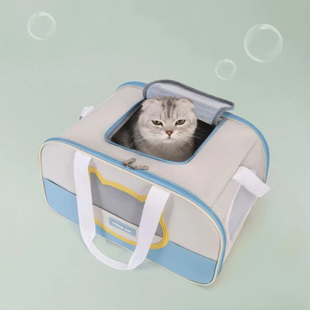 

Pet Supplies Breathable Cat Backpack Large Capacity Foldable Pet Backpack Visible Lightweight Dog Carrier Bag Outdoor