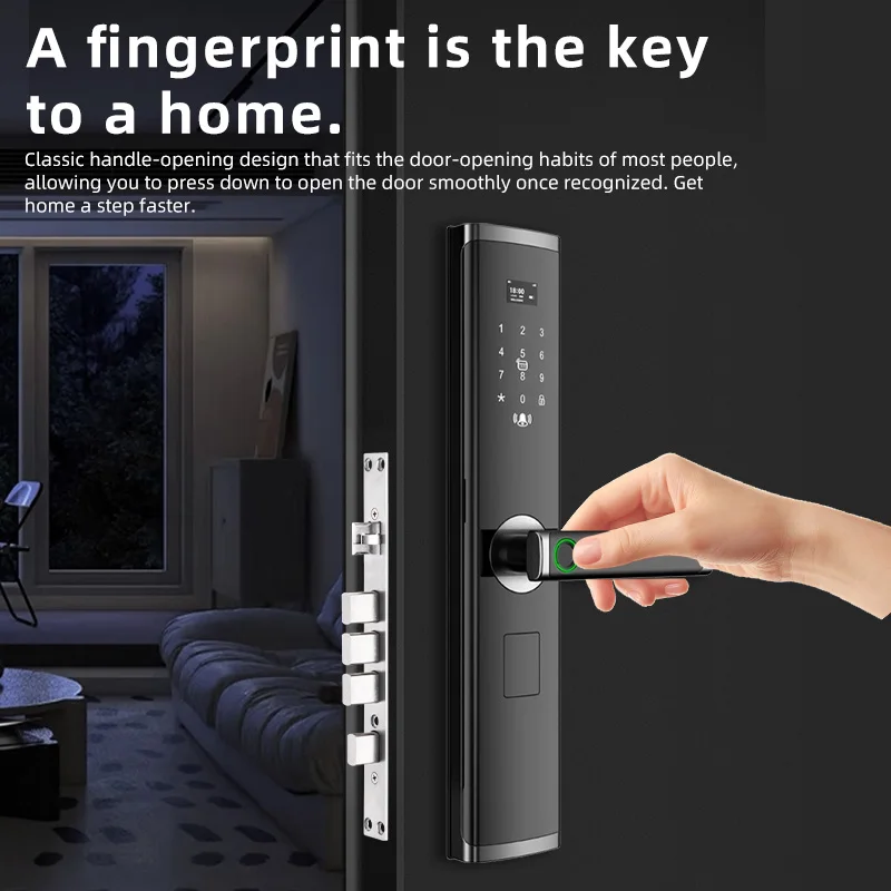 Yagu Double Side Intelligent Lock Tuya Wifi Smart Lock Door Fingerprint Password Smart Door Lock Smart Locks for Front Door