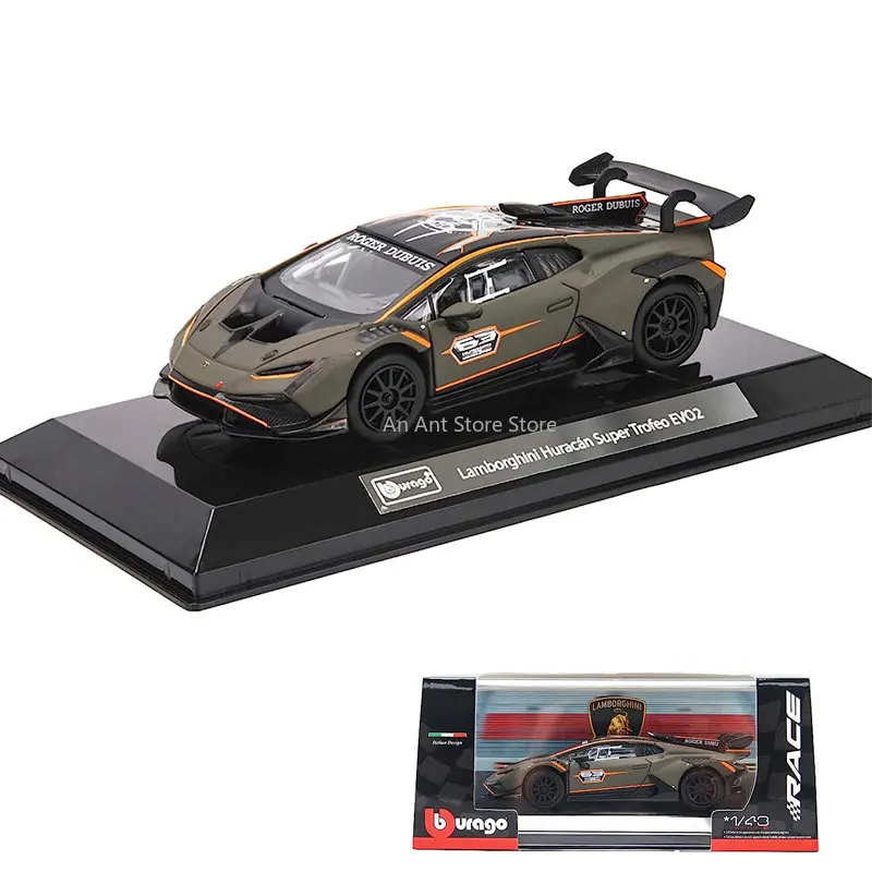 

Bburago 1:43 Super Trophy - Lamborghini EVO2 Hurricane Alloy 1/43 Luxury Car Die-cast Collectible Toy Model Gift for Children