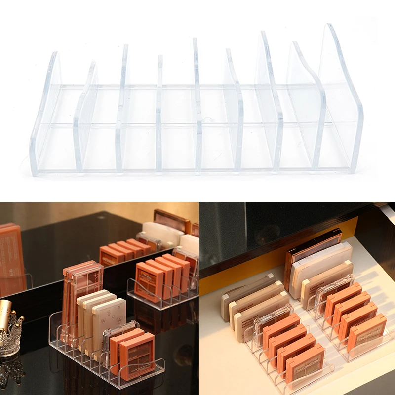 Transparent Eyeshadow Palette Organiser Air Cushion Powder Display Rack Multi-functional Desktop Sundry Storage Box