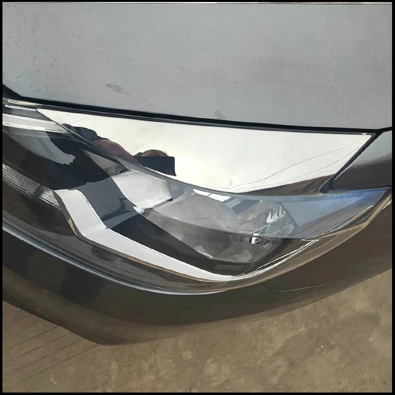 Car styling For Nissan Sentra 2016-2019 Headlight Eyelid Eyebrow Decorative Strip Cover Sticker Trim Auto Parts Accessories