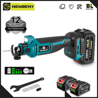 NEWBENY Brushless Electric Drywall Cut Out Tool Cordless Cutting Wood Drywall Sheetrock Power Tools For Makita 18V Battery Pin