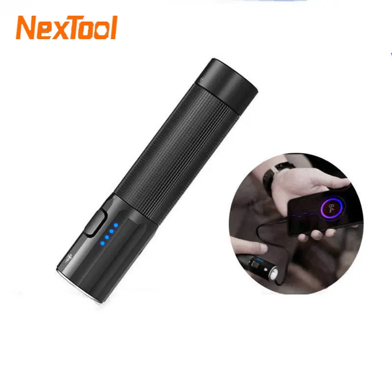 

Xiaomi Nextool Mini Flashlight Outdoor Strong Light Portable Flashlight 1200lm Rechargeable Mobile Power Bank Camping Work Light