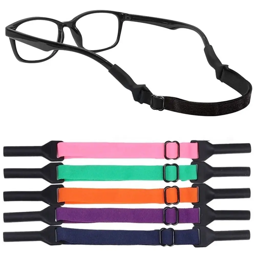 Non-Slip Fixo Lanyard Elastic Glasses Strap, Destacável, Ajustável, Neck Strap, Eyewear Acessórios, Sports Sunglasses Corda