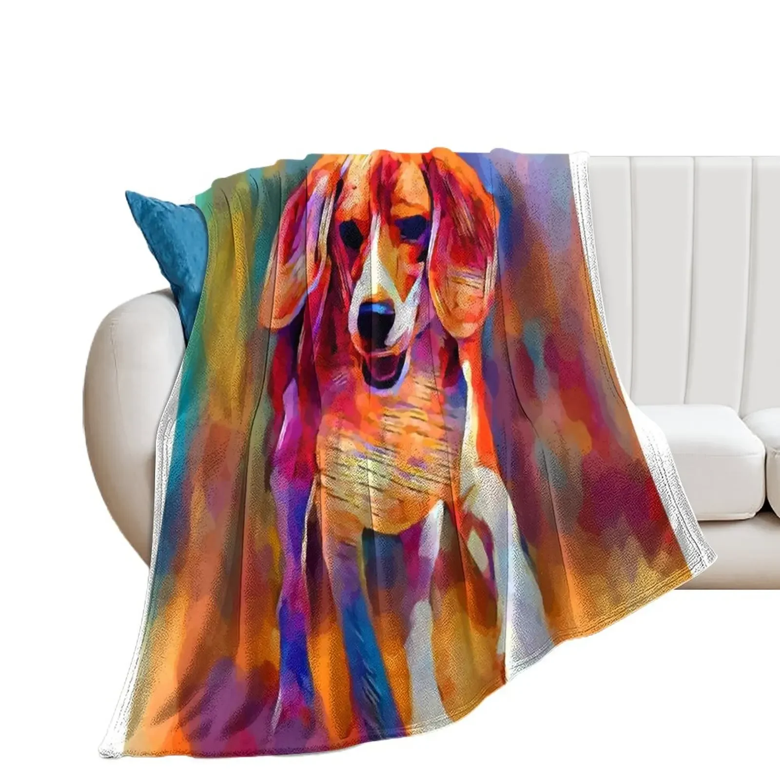 

Beagle 5 Throw Blanket For Sofa Thin for sofa Bed Fashionable Retros Blankets