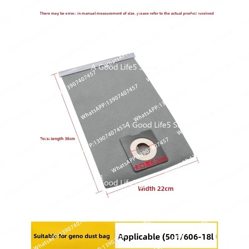 Vacuum Cleaner Dust Bag Filter Replacement for Genojieyun 502 202 503 301 603 Dust Compartment Inner Tank Accessories