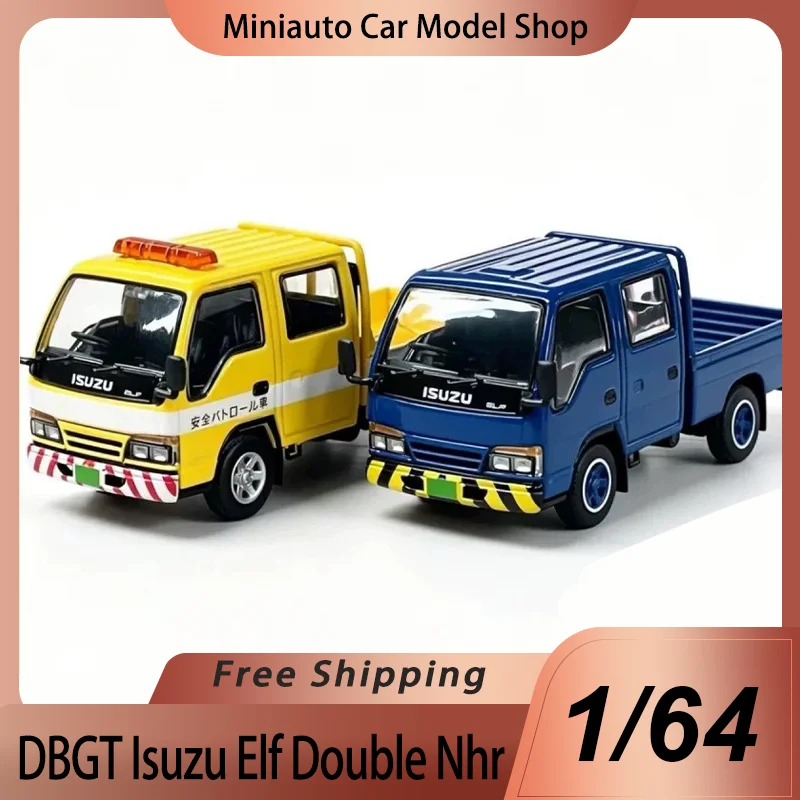 Nuevo Modelo a Escala 1:64 de la Camioneta Isuzu Elf Double Nhr Cab, de la Marca Dbgt, con Opciones de Versión de Servicio en Carretera, Juguete de Regalo para Adultos y Fans