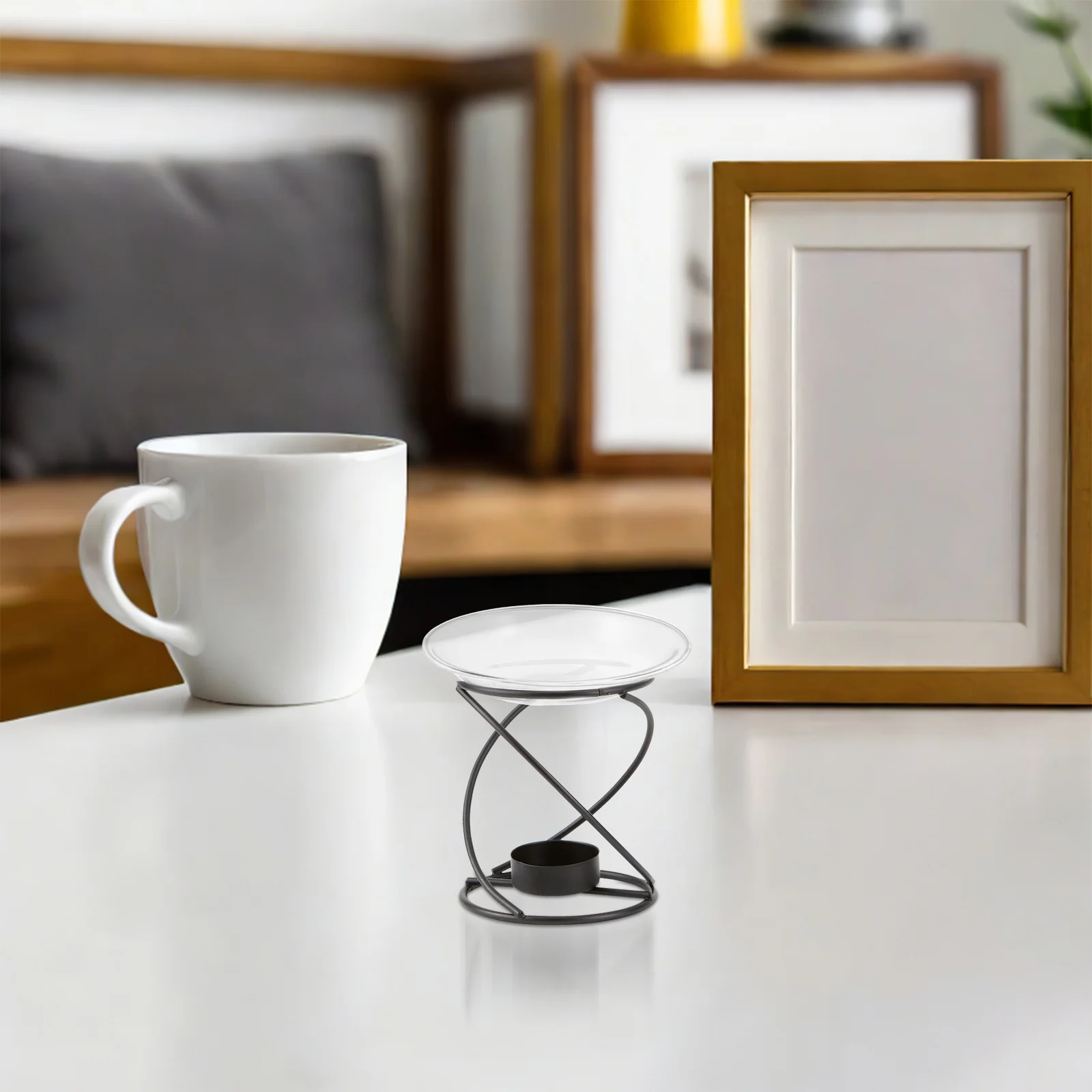 

2Pcs Transparent Dish Wax Warmer Replacement Hat Design Tray for Aromatherapy Fragrance Warmer