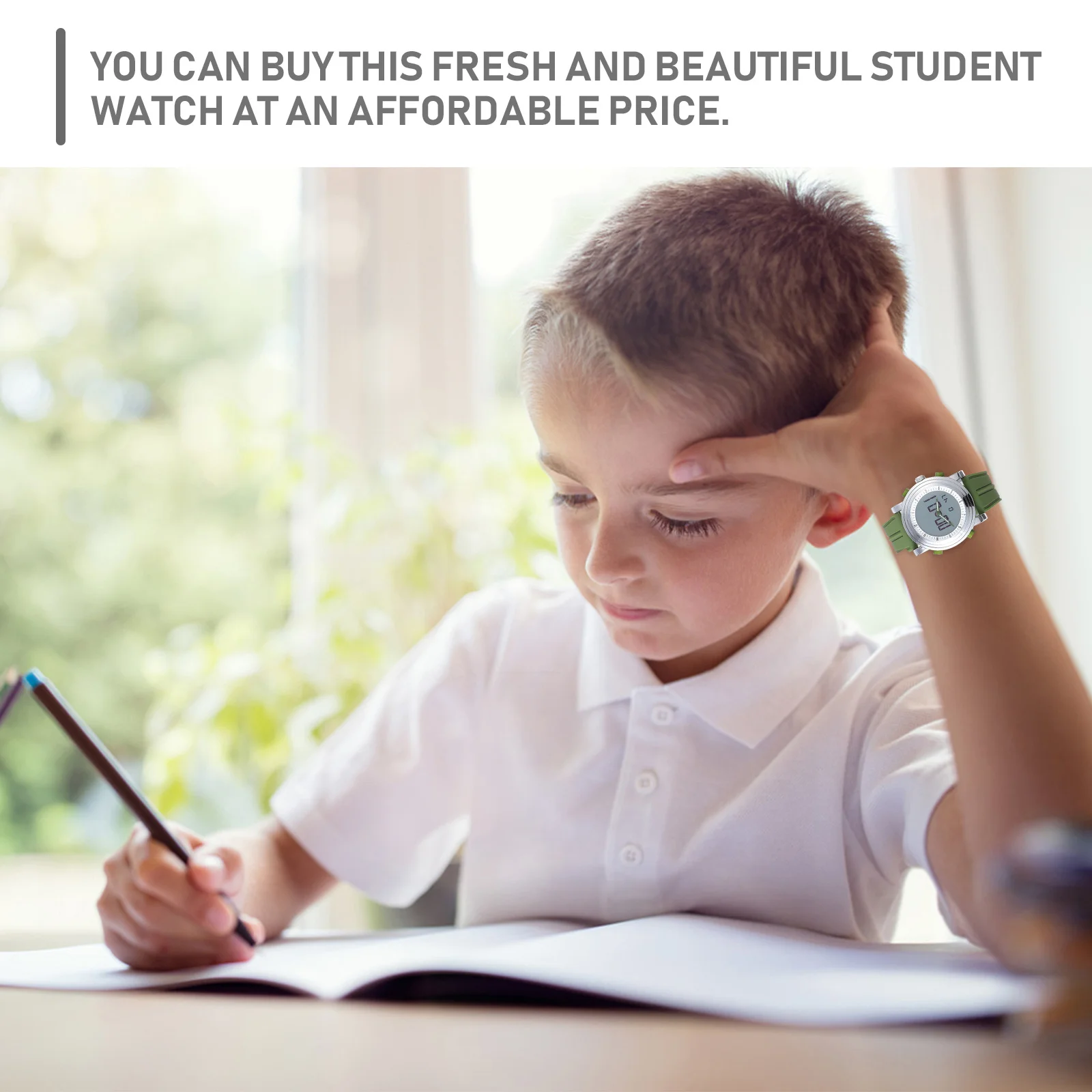 Dual Display Luminous Sports Watch Digital Electronic Watch For Student Multi-Function Alarm Calendar Waterproof