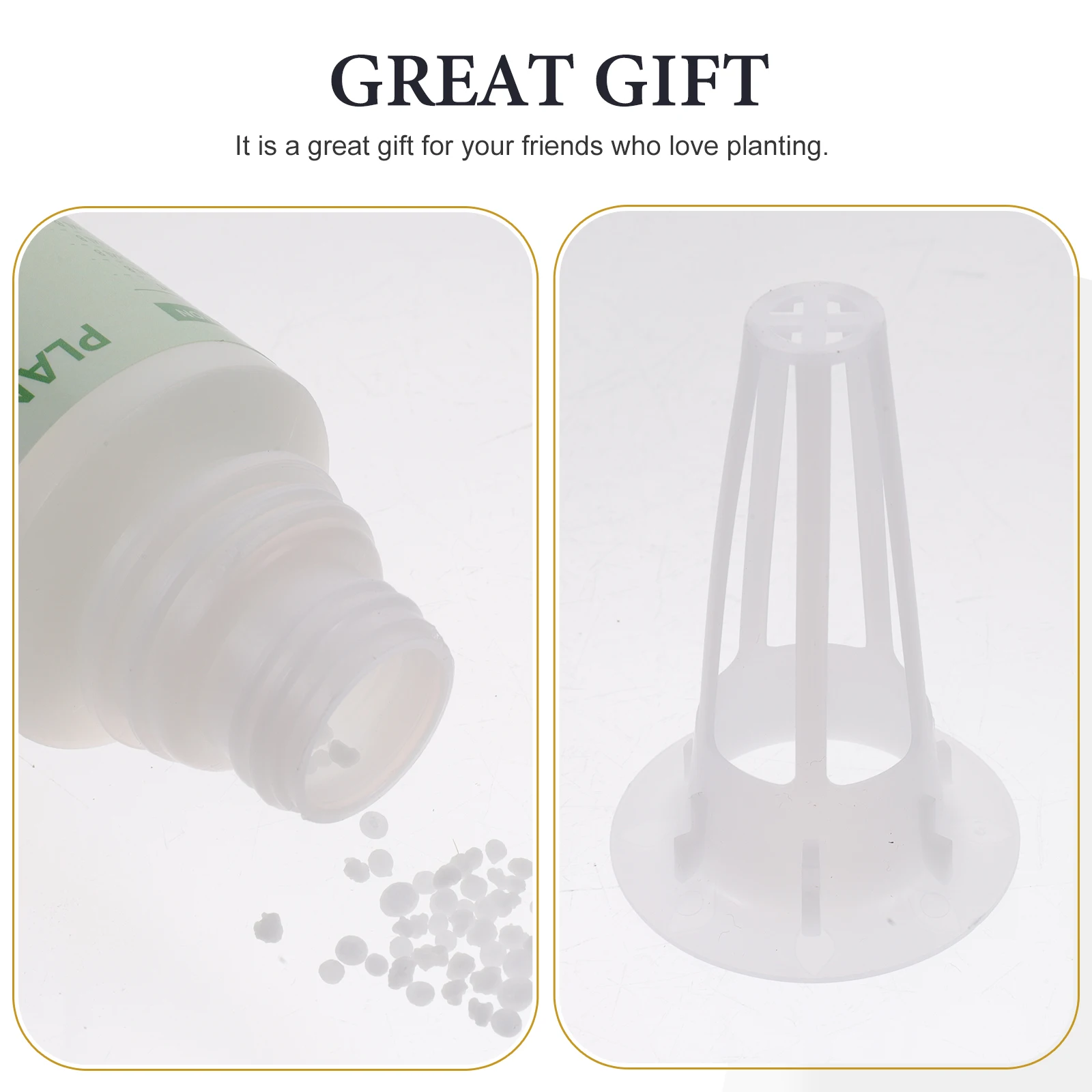 

1 set 1 Set Garden Plant Baskets Hydroponic Growing Kit Indoor Microgreens Containers With Lids Labels Grow Sponges For Plants