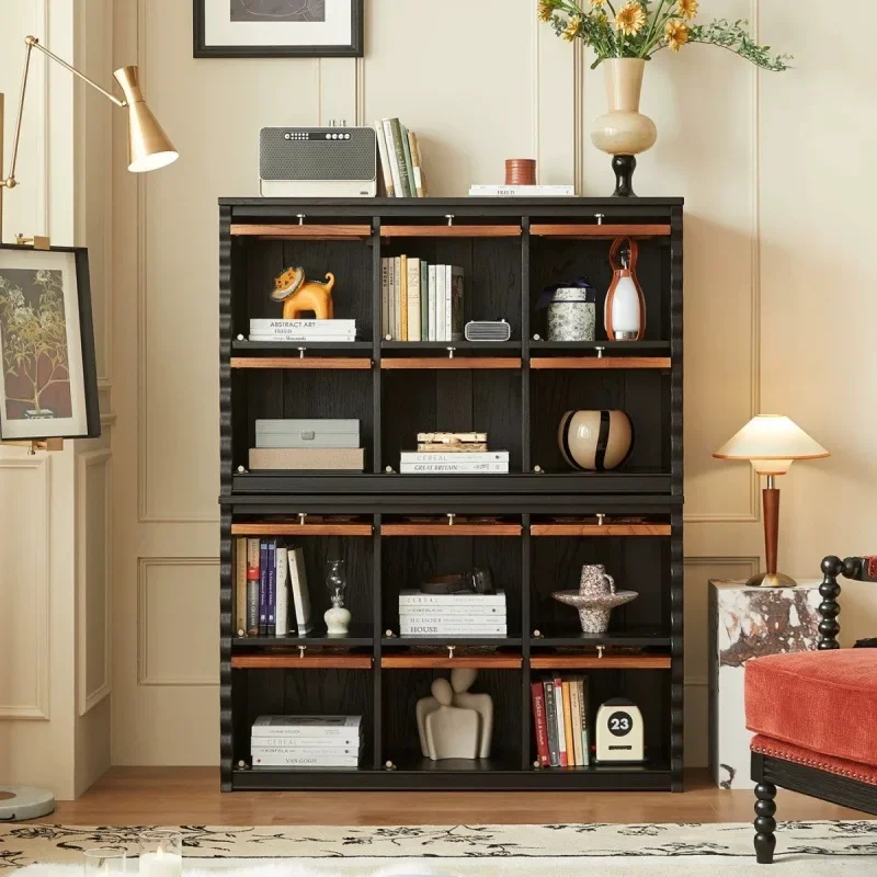 Medieval audio-visual storage system | Floor-to-ceiling combination TV cabinet, integrated design reshapes living room order