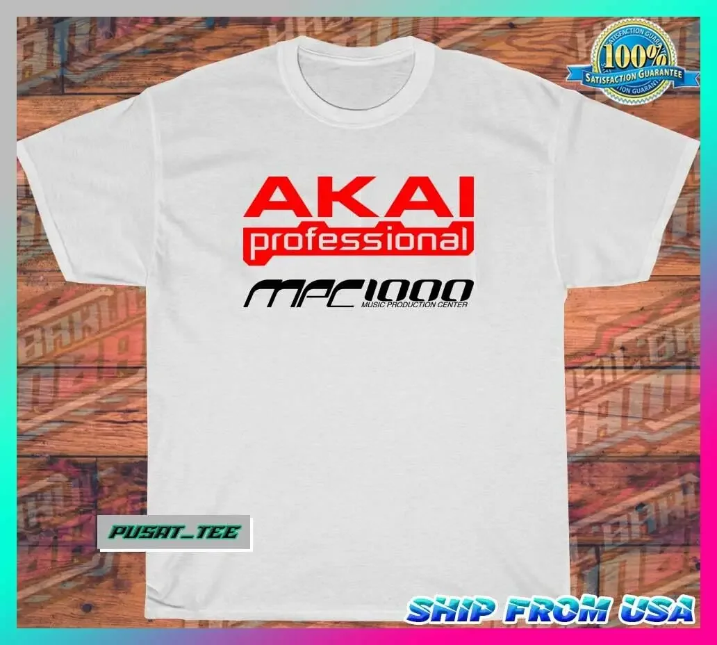 NEW Akai Professional MPC 1000 American Funny Logo Men TShirt Size S-5XL White