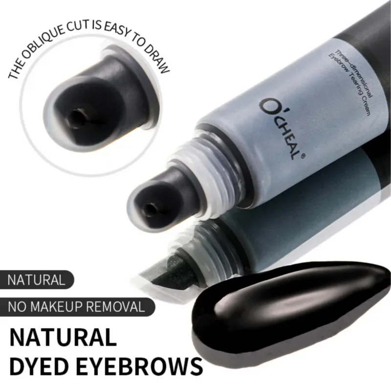 Semi-permanent Peel-off Eyebrow Dye Waterproof Eyebrow Tattoo Color Long-lasting Tear Eyebrow Gel Cosmetics Eyebrow