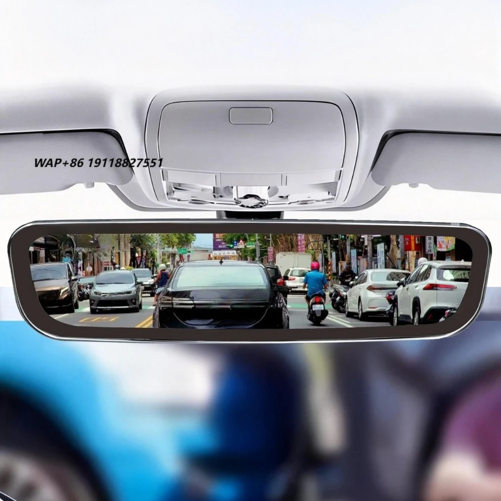 Full Digital Electronic Streaming Media Dash Cam Rearview Mirror with IPS Screen 5G Sim Card 1 Year Warranty