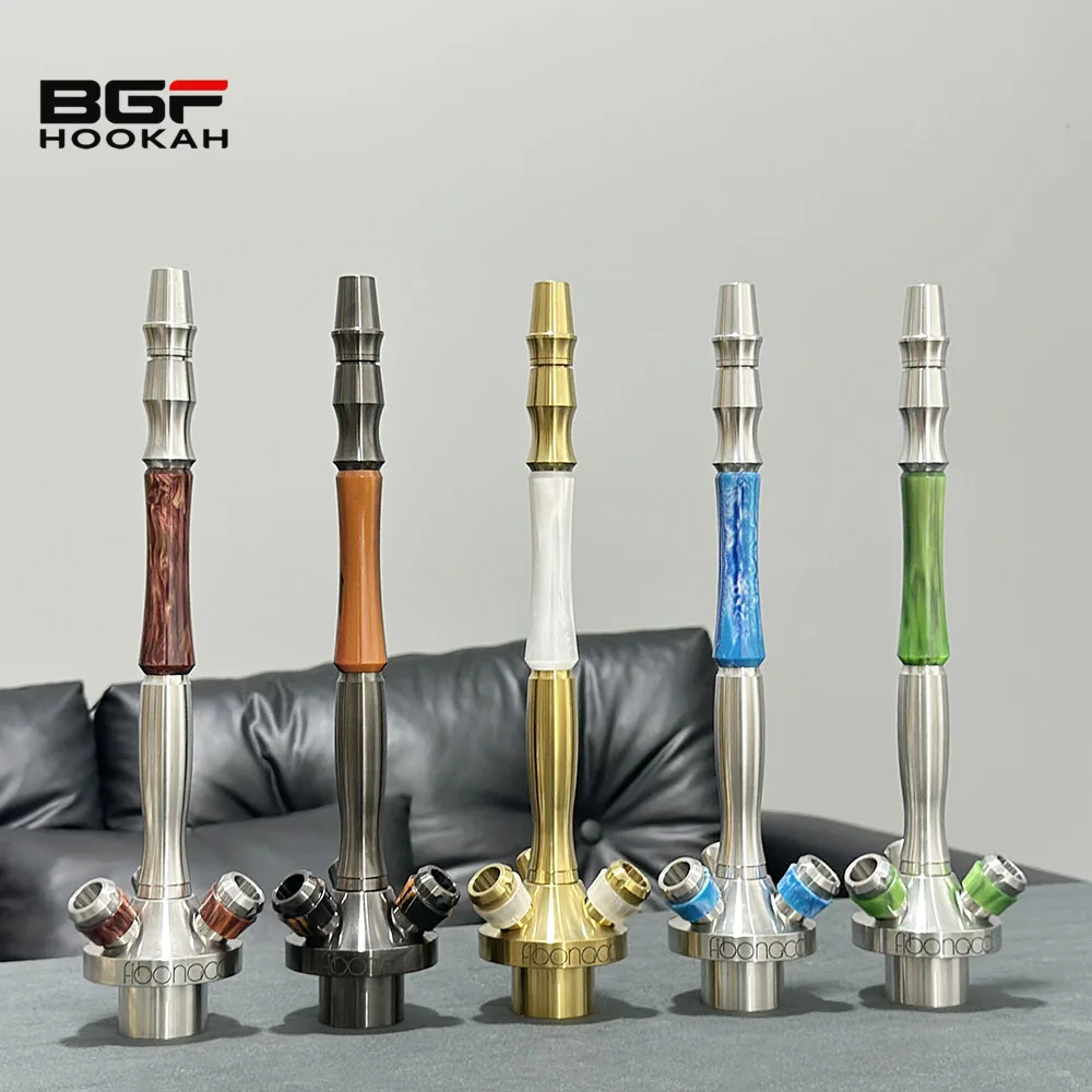 Gift Box Stainless Steel Union Fibonacci Hookah Shisha Set Without Bottle