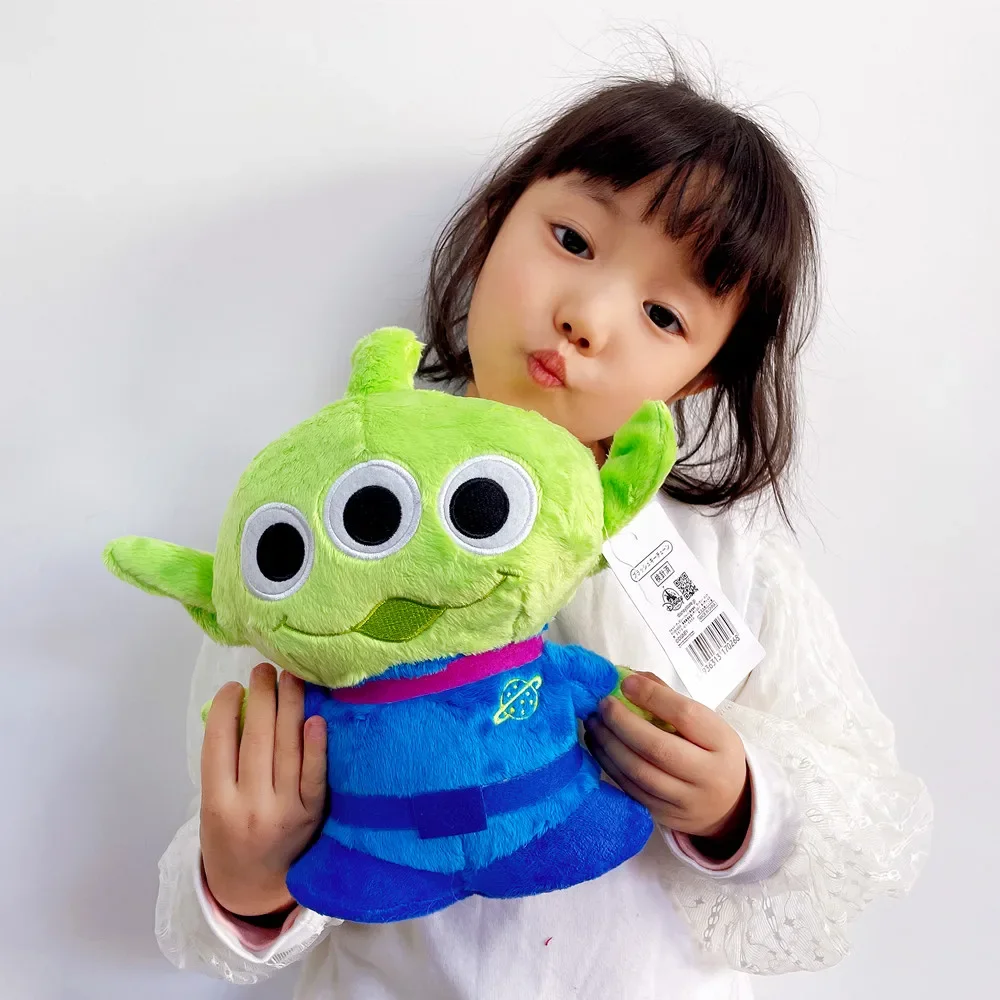 

Disney Anime Toy story Aliens three eyes robot stuffed plush toy ALIEN Mini green man dolls pillow Model home decoration gift