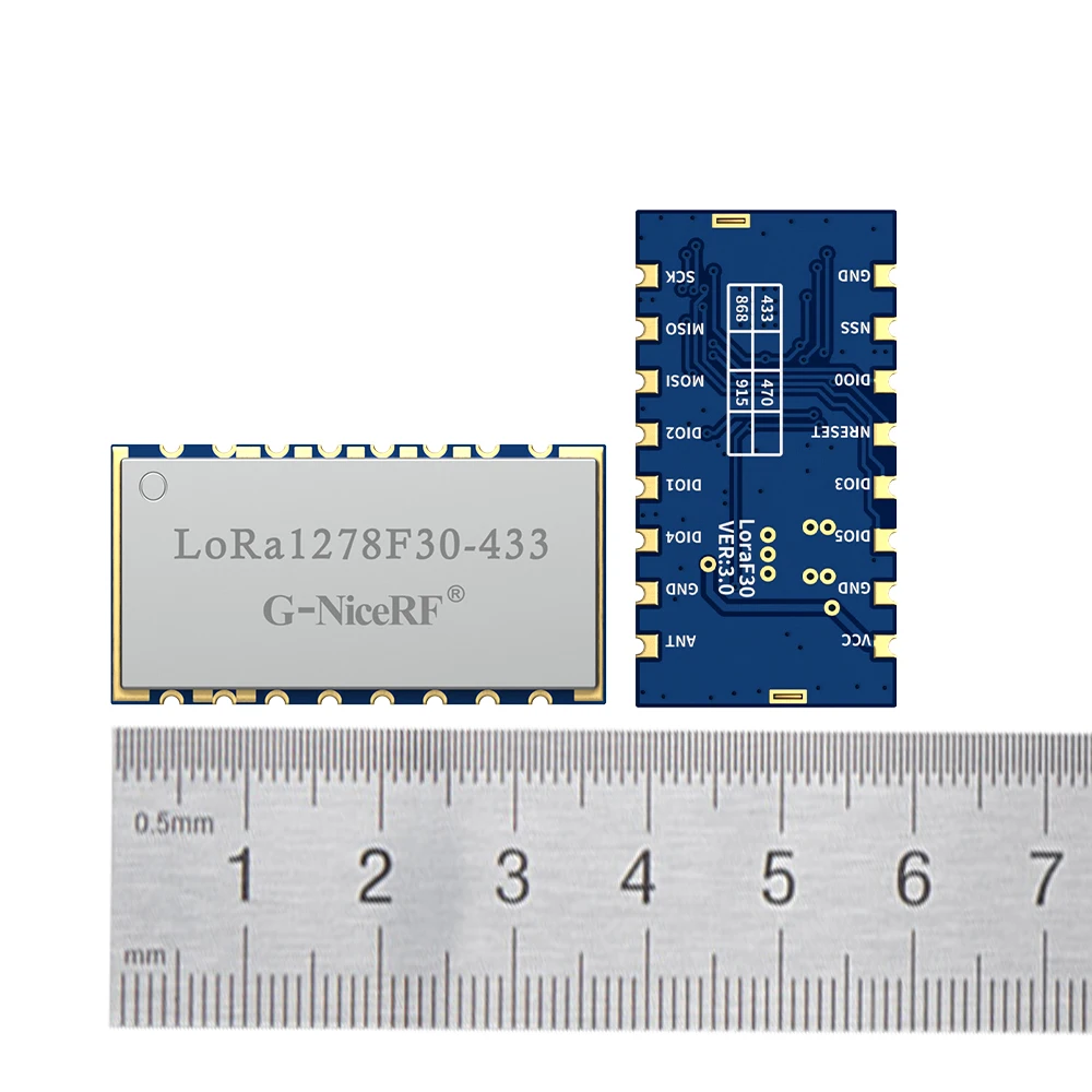 2pcs Lora1278F30 + rubber antenna 490mhz 30dBm 1W sx1278 LORA Module Arduino Demo Code 8Km anti-interference RF transceiver