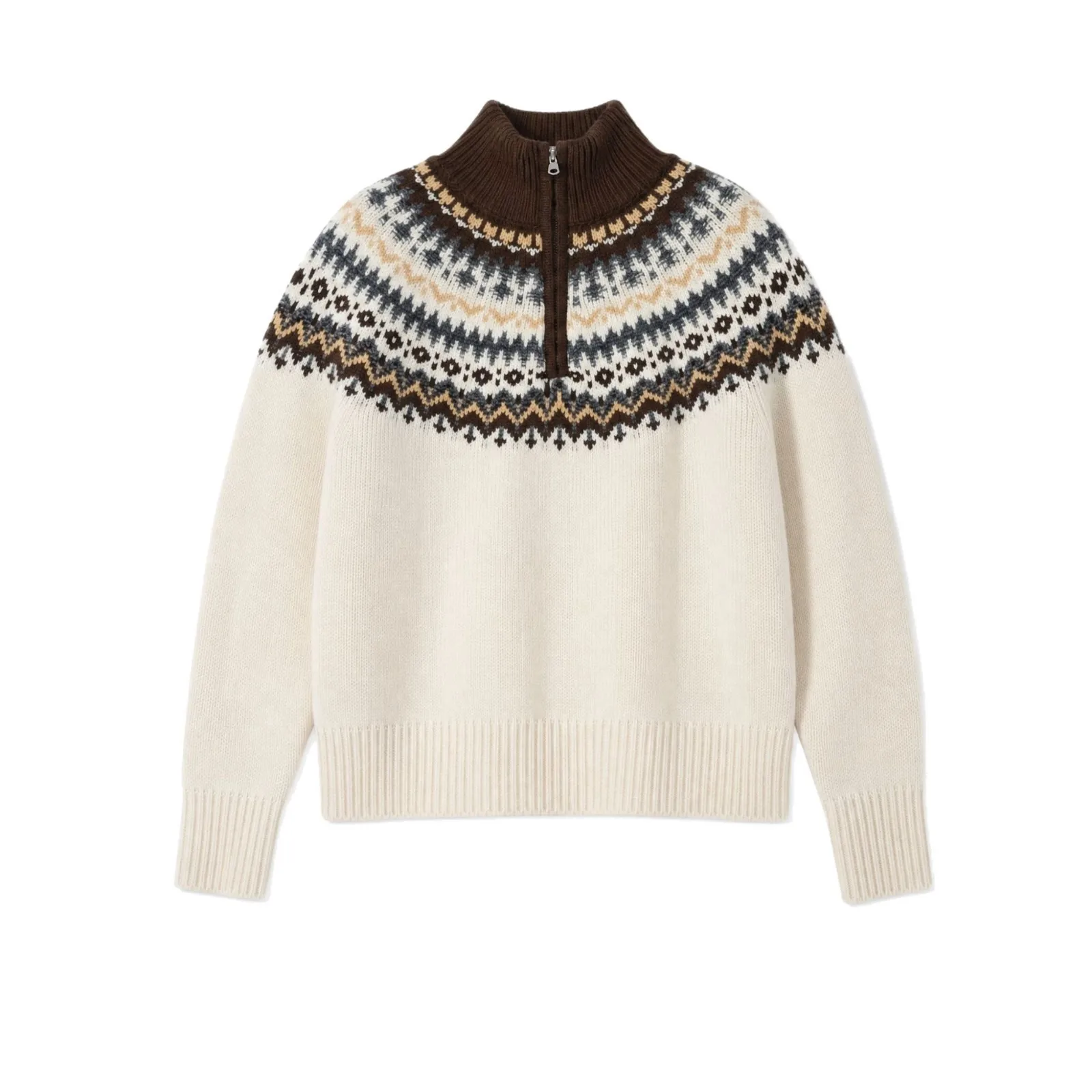 Dyed Thick Sweater Regular Fit Elegant Women Sweater with Pullover Single Turtleneck Long Sleeve Geometric Pattern Autumn