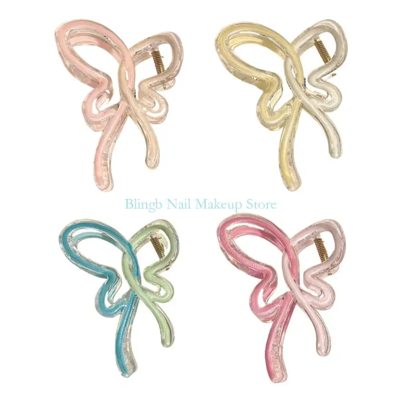 

28TA Unique Butterfly Hair Accessory Plastic Hair Claw HairpiecesFor A Stylish Look