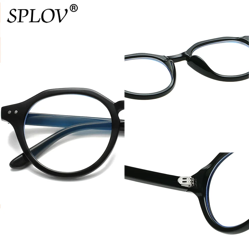 Fashion Anti Blue Light Glasses Men Prescription Eyeglasses Frame Women Computer Goggles Vintage Round Optical Eyewear UV400
