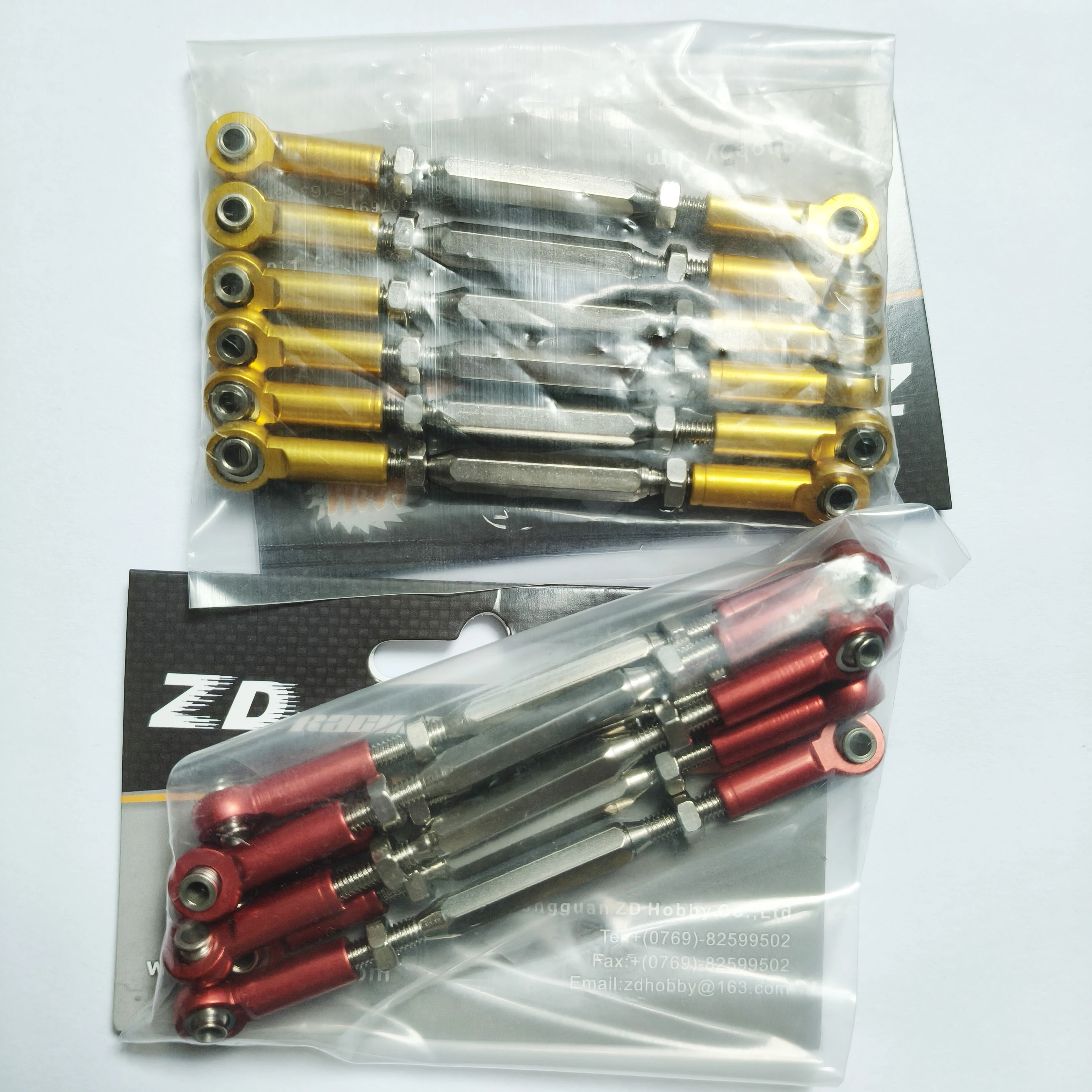 

88mm Aluminium Steering Linkage Rod Turnbuckle 6Pcs for RC 1/10 1/8 Redcat HSP ZD Racing HPI HOBAO Monster Truck Buggy truggy Up