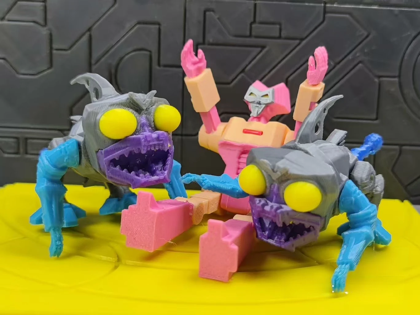 شخصية كلاسيكية لفيلم Autobots G1 ثلاثية الأبعاد - Kranix - لعبة مجسمة قابلة للجمع متعددة المفاصل