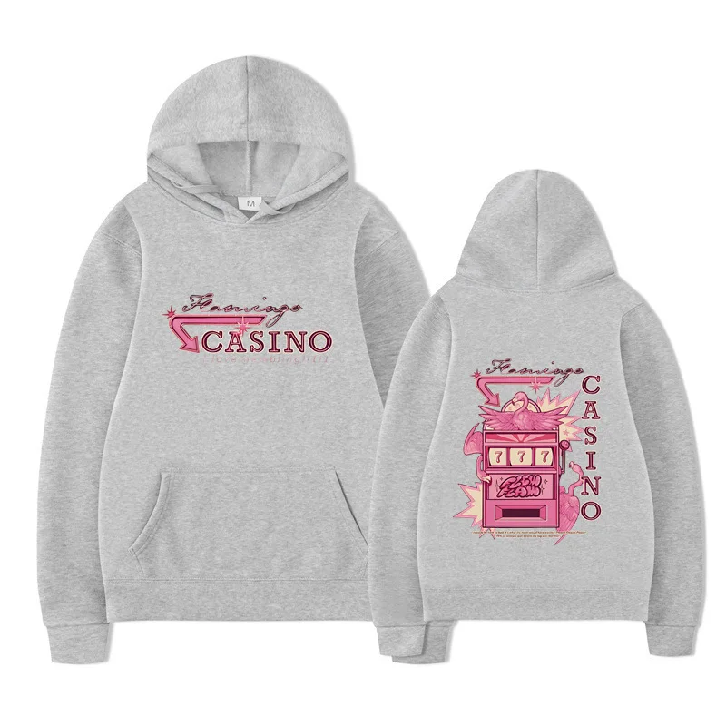 Sudaderas con capucha informales para hombre y mujer, ropa estética con estampado de bancos exteriores, otoño e invierno, patrón Y2k