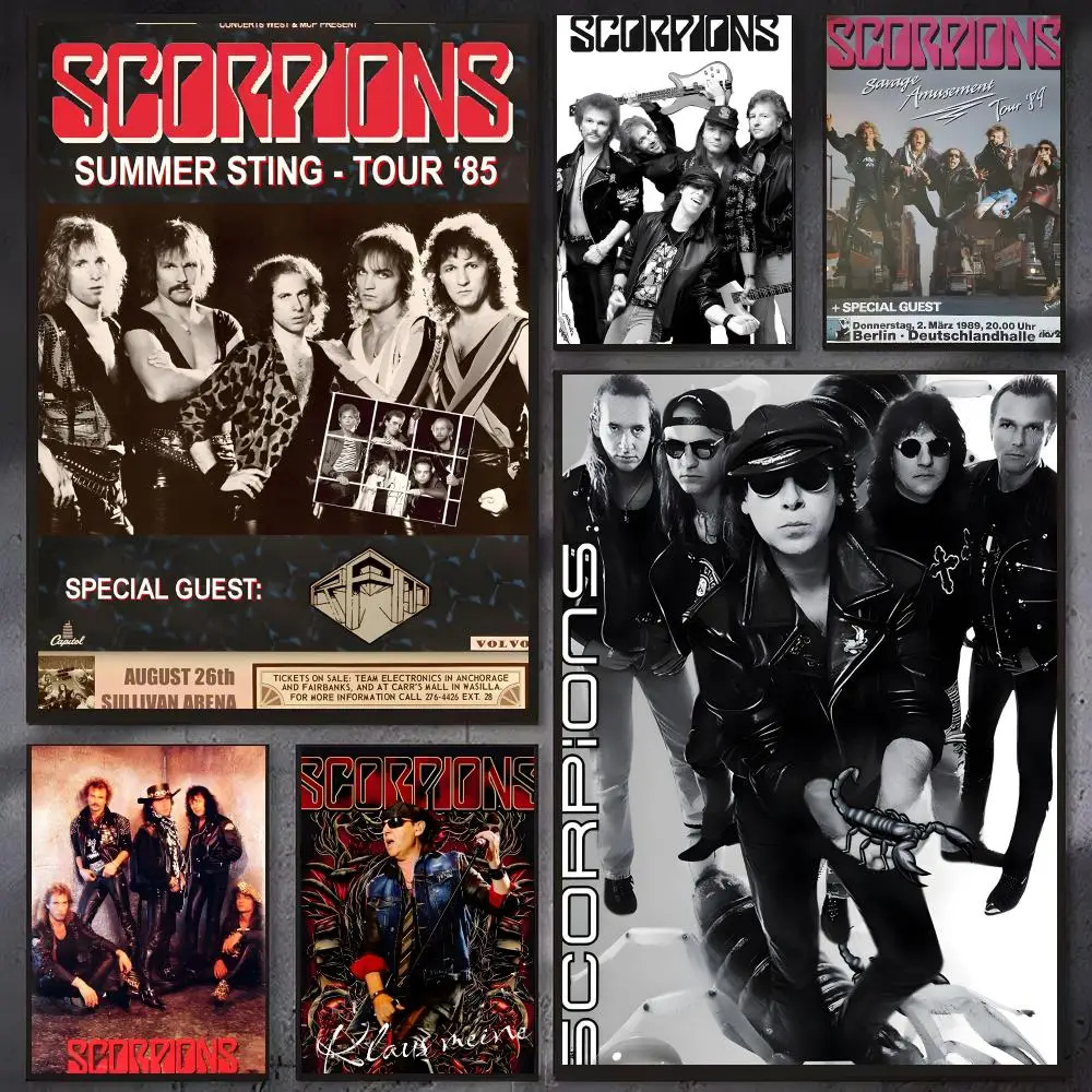 Rock band Scorpions Poster Wall Ornament Home Decor Young Decor Fans