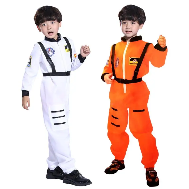 

Halloween Space Suit Performance Costume Unisex Children's Day Astronaut Pilot Gift Clothes Stage Performance Outfit