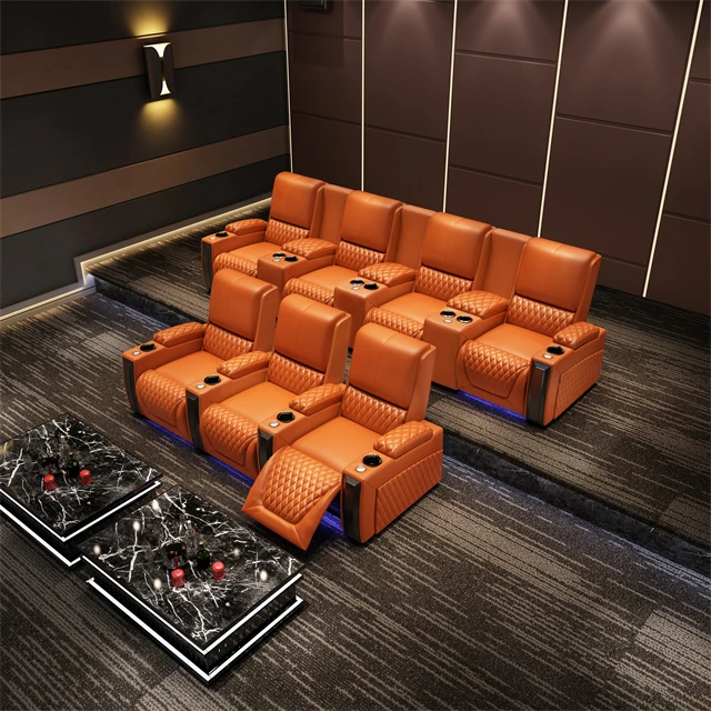 홈 시네마 소파 전동 리클라이너 오렌지모데르나 가구 메 - Home Cinema Recliner Chairs 리뷰 및 가격