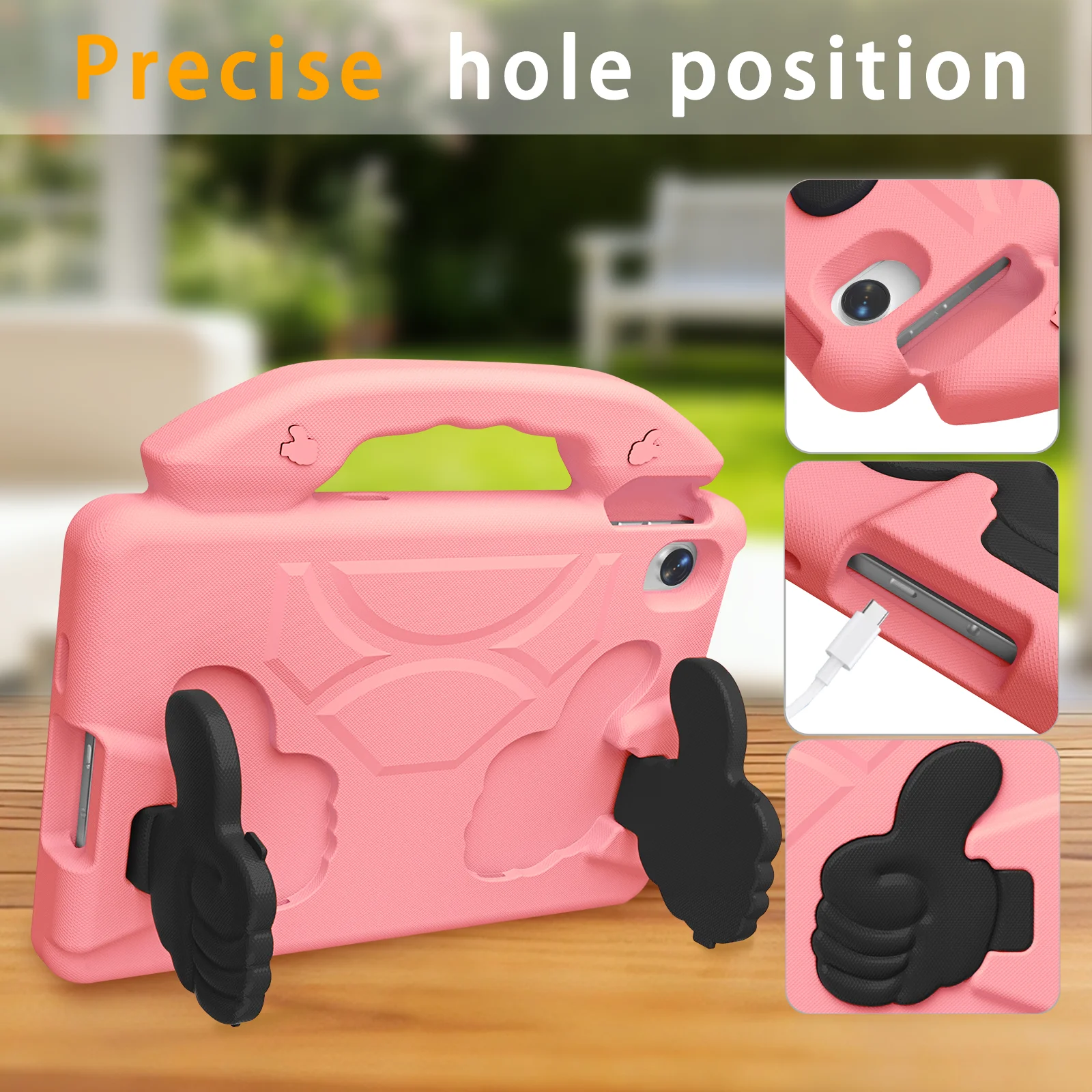 Etui EVA dla dzieci z funkcją stojaka do Xiaomi Redmi Pad 2 SE 9.7 cala 2026 Poco Pad C1, pokrowiec na tablet z uchwytem i podstawką do Redmi Pad 2 9.7" — zdjęcie produktu 4