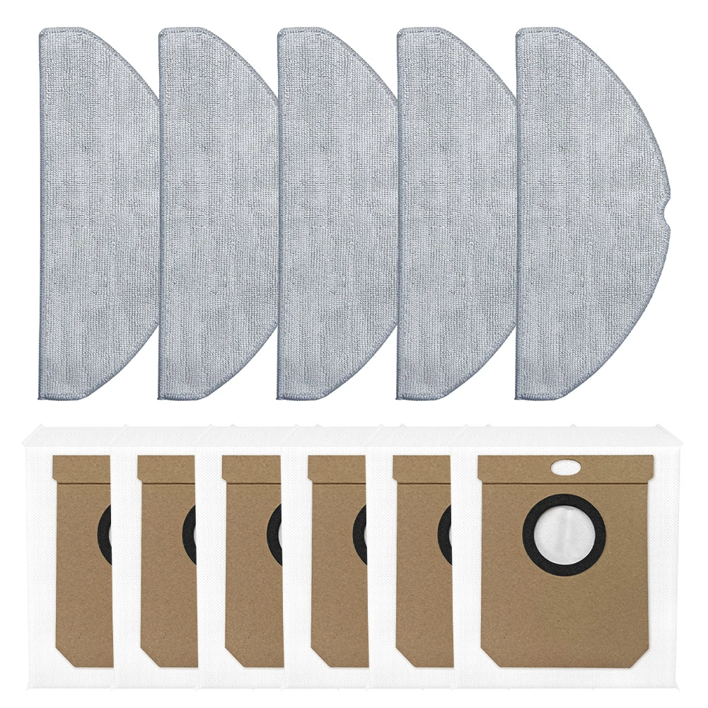 For Conga 8490 For Ultra Power Robot Vacuum Cleaner Mop Pads And Dust Bags Kit Microfiber Cloth Replacement Accessories For Home