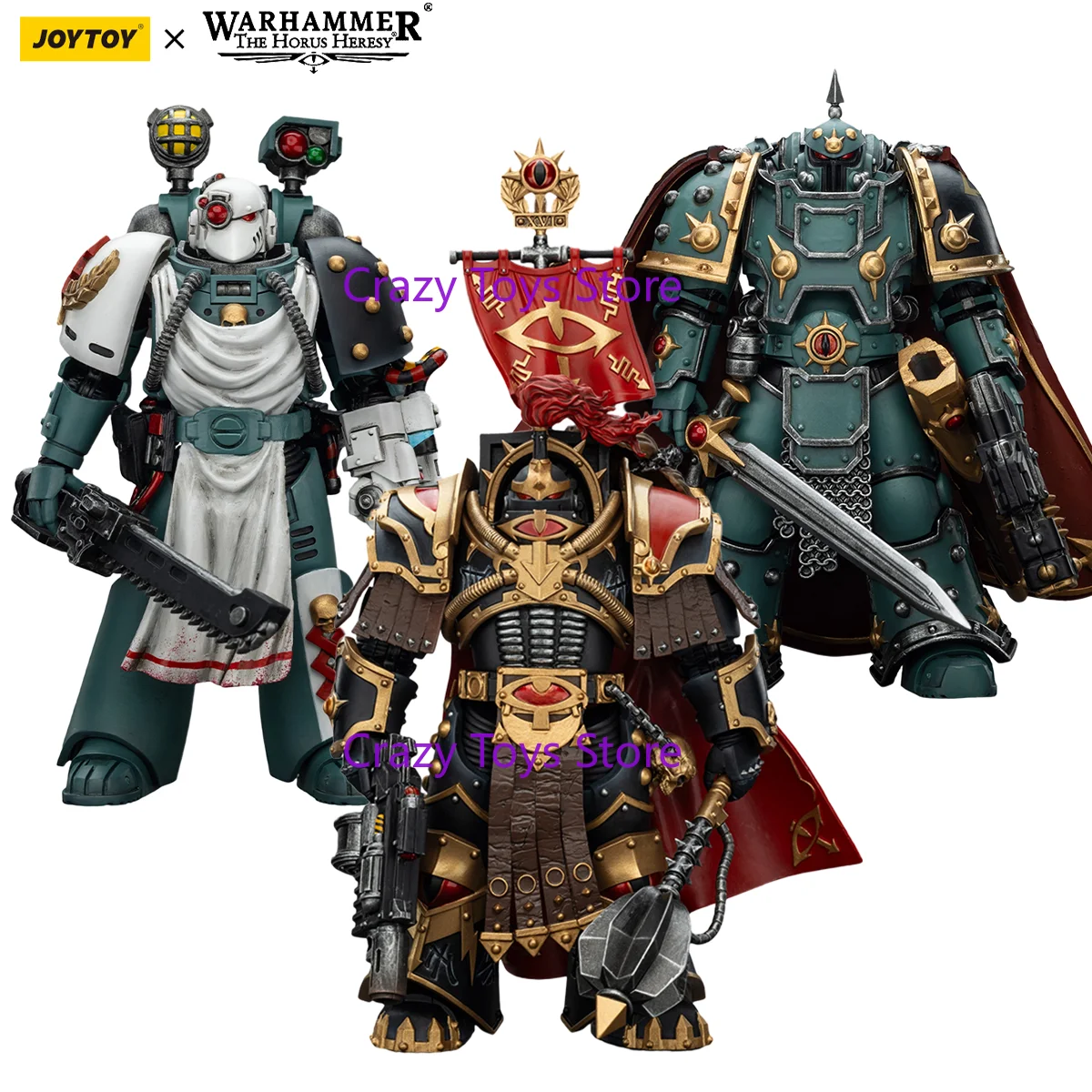 

В наличии JOYTOY Warhammer 30K Фигурка Легион Аптекарь/Помион Легиона/Легион Железныйclad [3 шт.] Модель