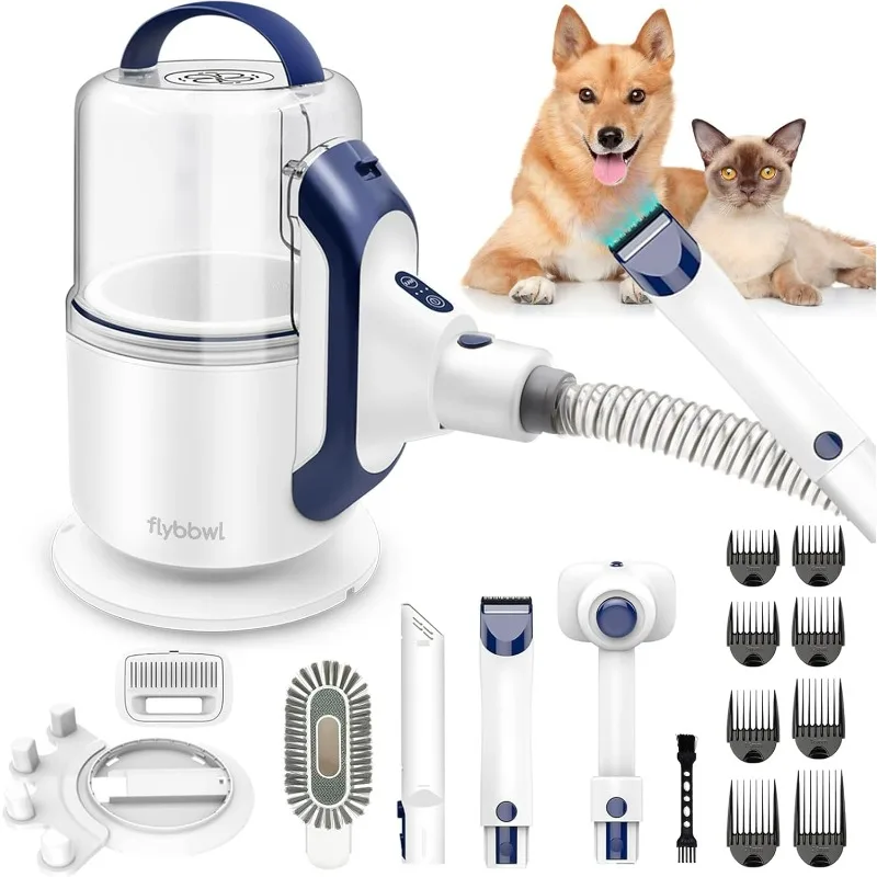 

Pet Grooming Vacuum Hair: Dog Hair Grooming Kit - Professional Dog Vacuum - Deshedding Vac for Pet