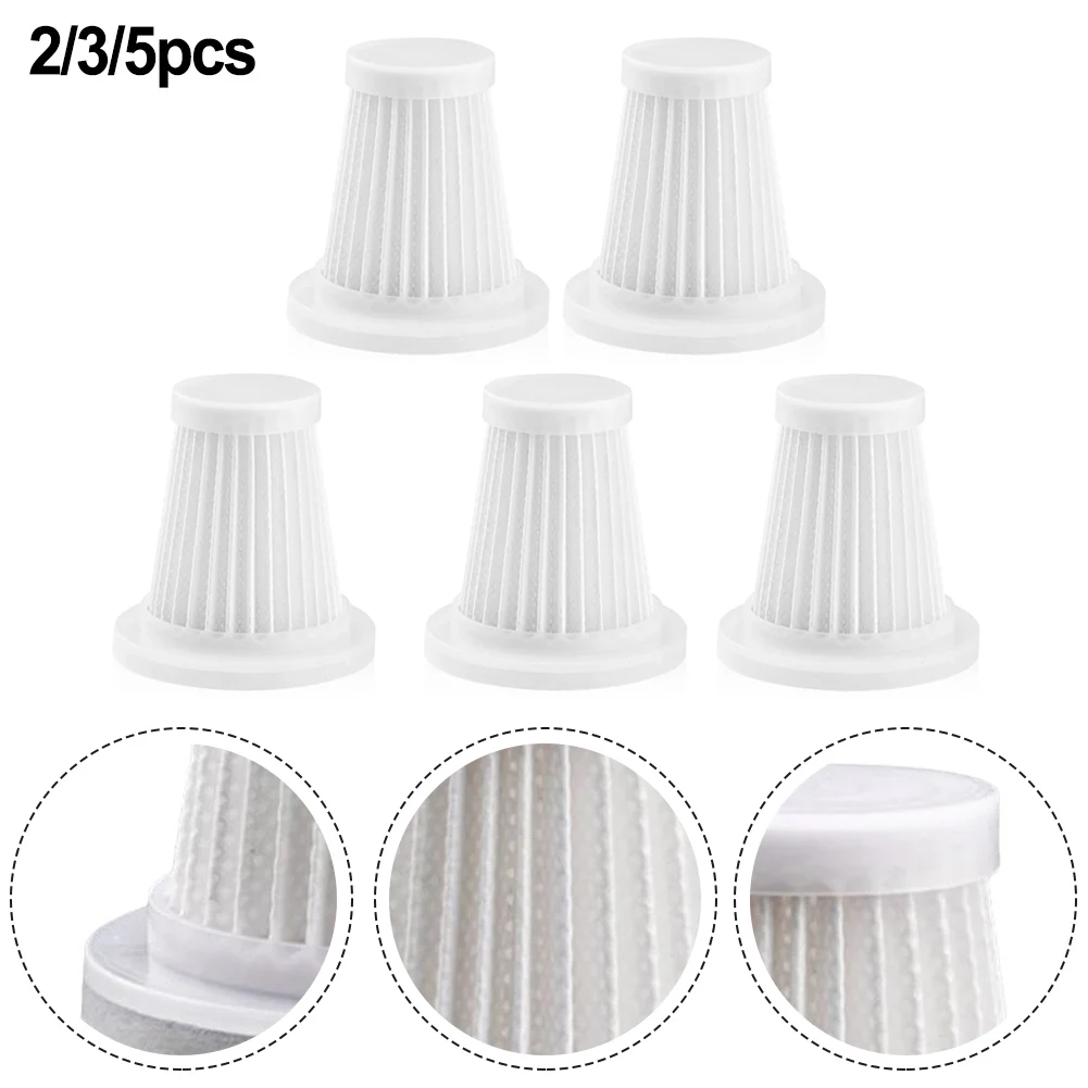 2/3/5pcs Reusable Washable Vacuum Cleaner Filters For Car Vacuums Fine Dust TrappingAccessory Replacement Home Appliance Parts
