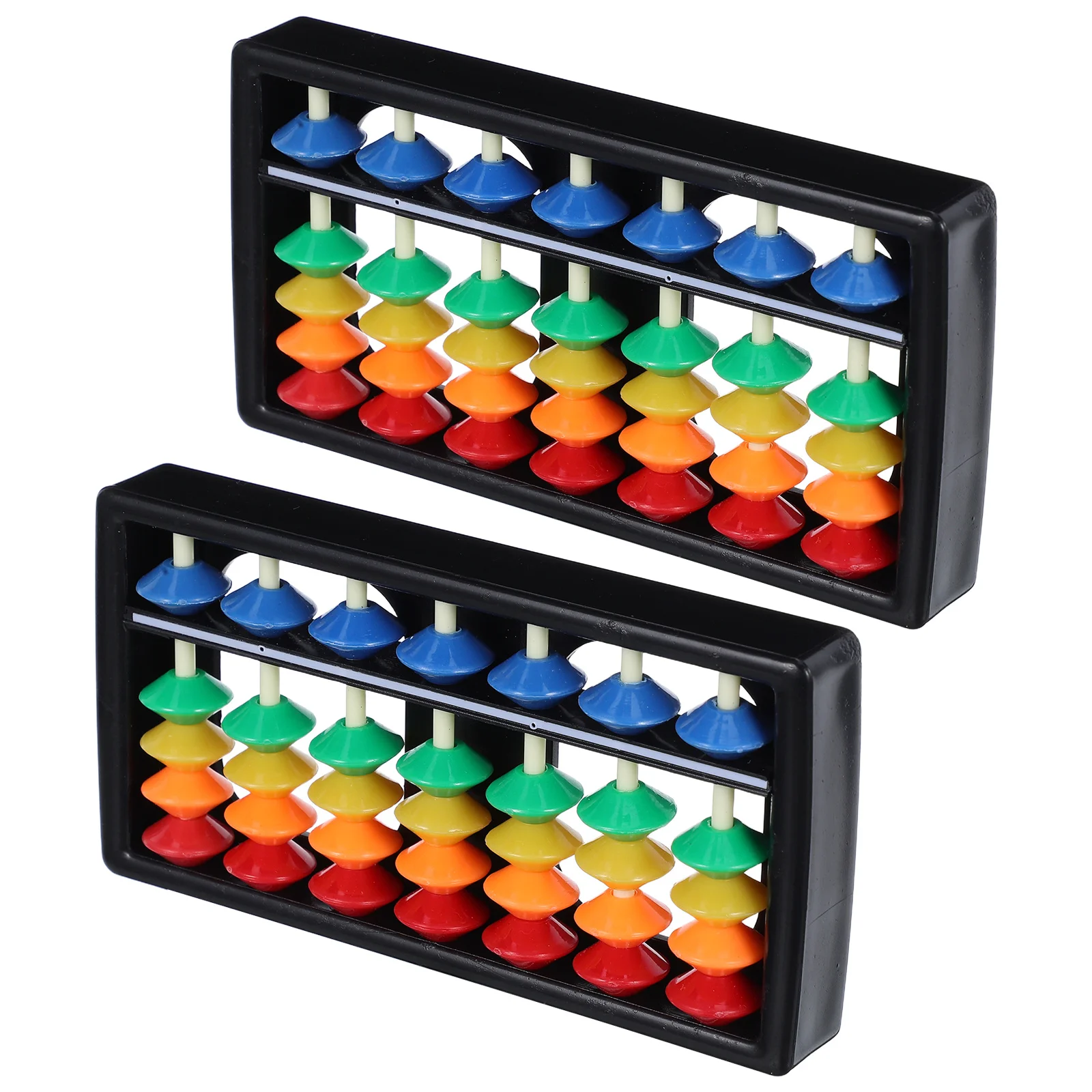 

2Pcs Colorful Students Abacus Educational Tool Counting Teaching Aid Mental Arithmetic Math Learning
