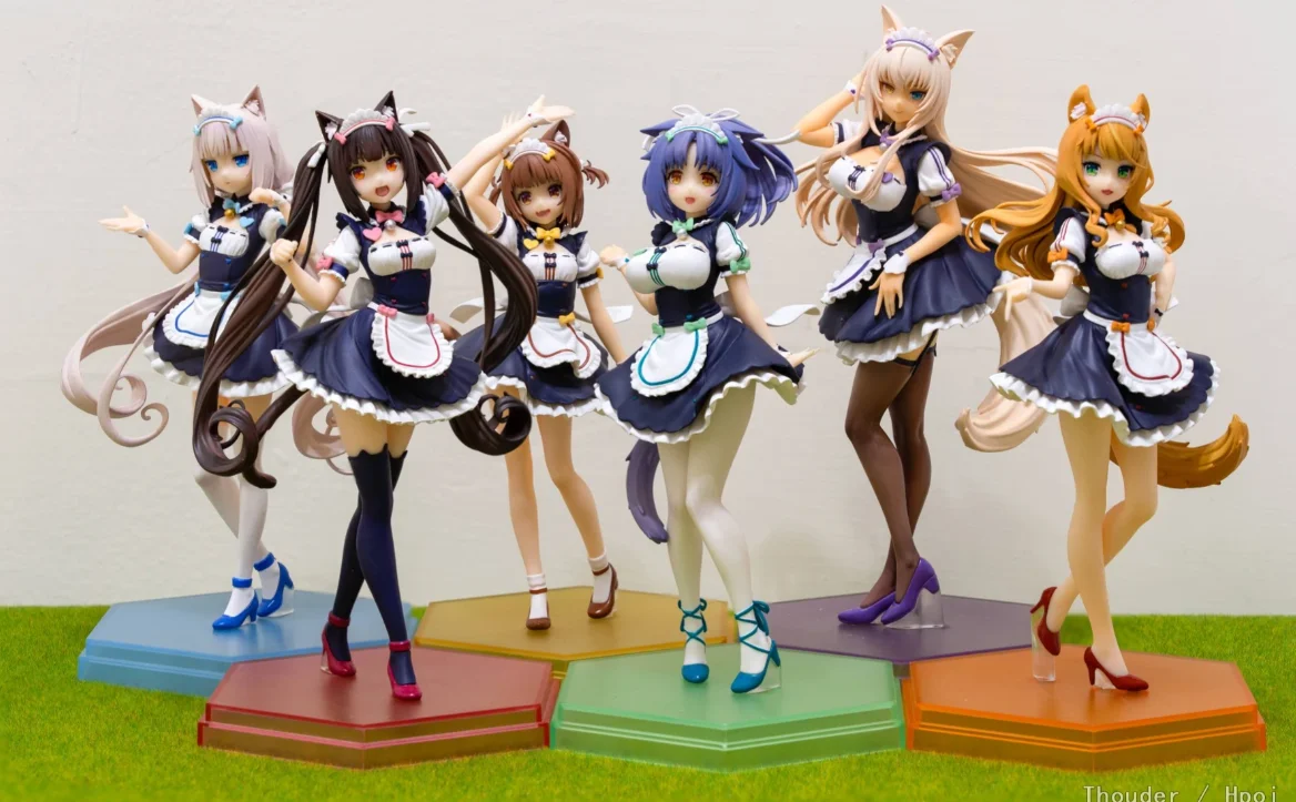 Original in Stock POP UP PARADE Cat Girl Paradise Azuki Coconut Maple Chinamon Figures Toys Models Gifts Collection Ornaments