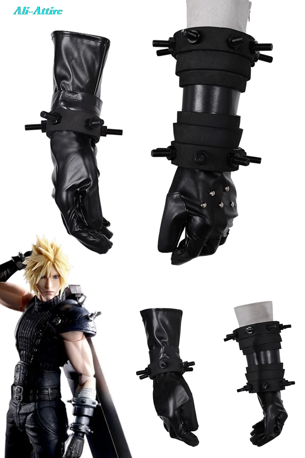 

Аниме игра Final косплей фэнтези FF7 облачные перчатки аксессуары для костюмов для взрослых мужчин ролевая игра фантазия мужской реквизит на Хэллоуин подарки