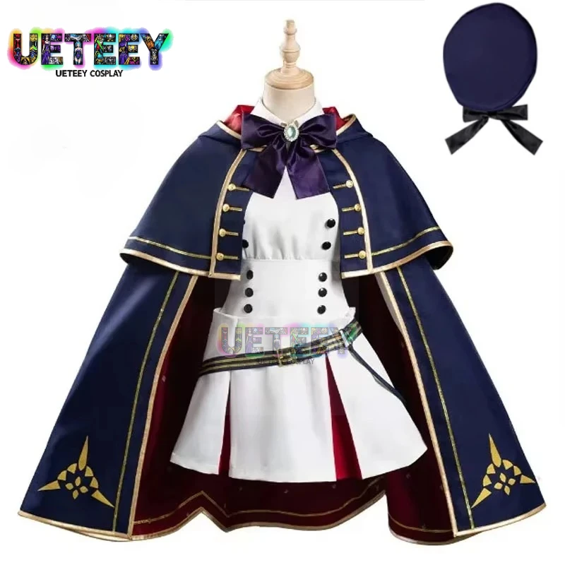 

UETEEY Anime FGO Altria Caster Cosplay Costume with hat Custom Made