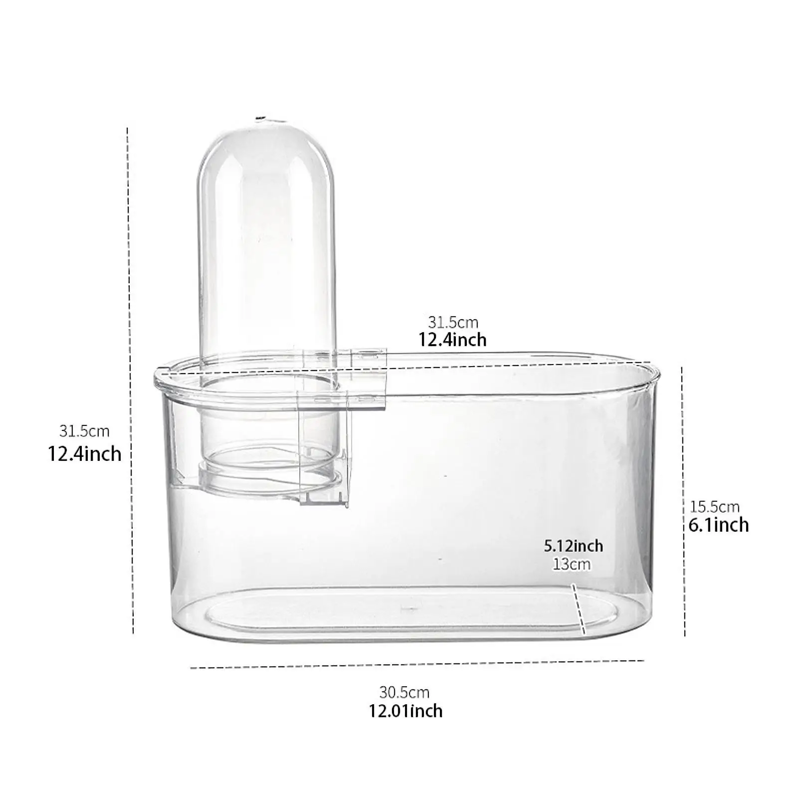 بيتا خزان الأسماك وعاء السمك متعدد الاستخدامات قوي مع غطاء محكم الغلق سطح المكتب الصغير حوض السمك الموئل لمكتب غرف المعيشة زخرفة ديكور #6