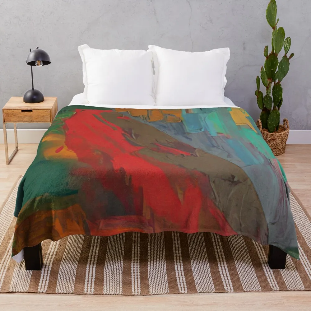 John Hoyland - Landslide - 1978 Throw Blanket heavy to sleep Bed covers Thermal Cute Blankets