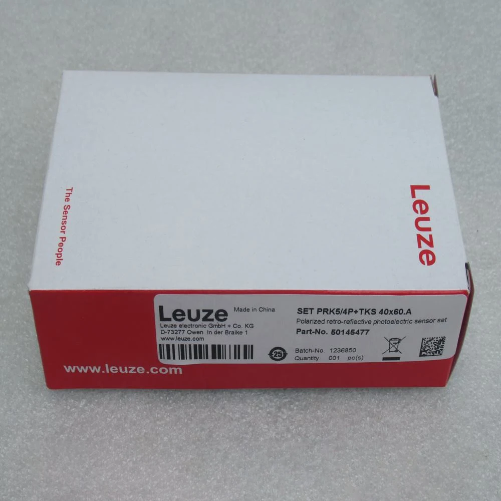 Brand-new Leuze Photoelectric Sensor PRK5/4P in stock, Part No. 50117705, free reflector 50125455 included