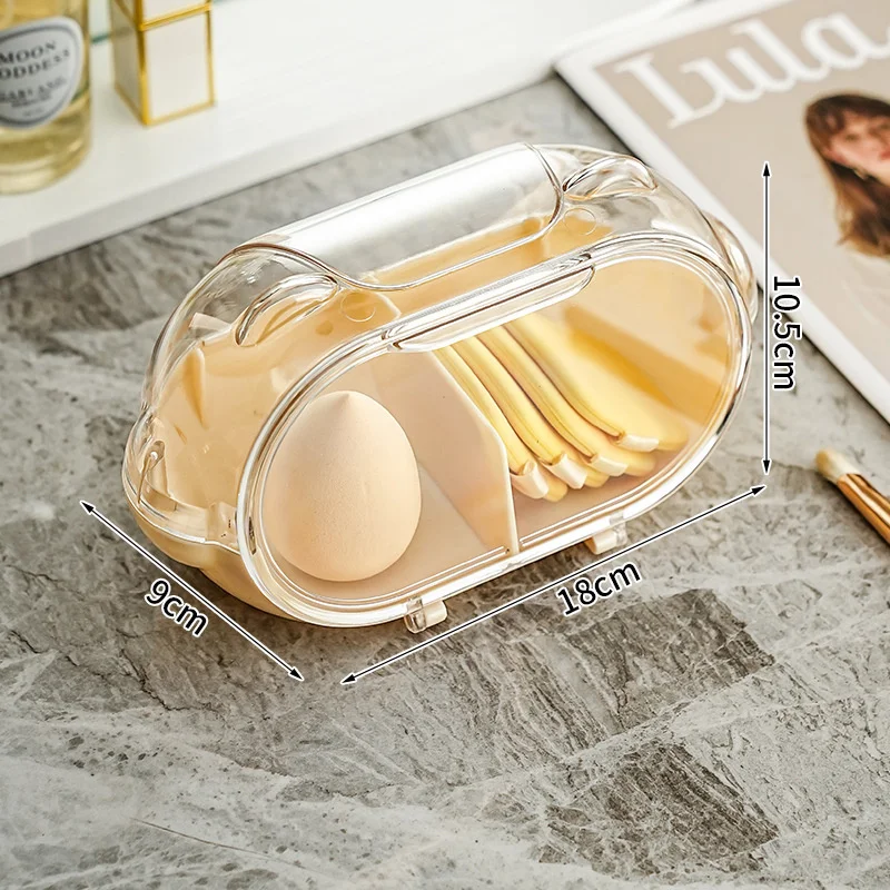Make-up Spons Houder Reizen Portable Cosmetische Bladerdeeg Houder Box Reizen Portable Cosmetische Bladerdeeg Houder Poeder Spons Opbergdoos