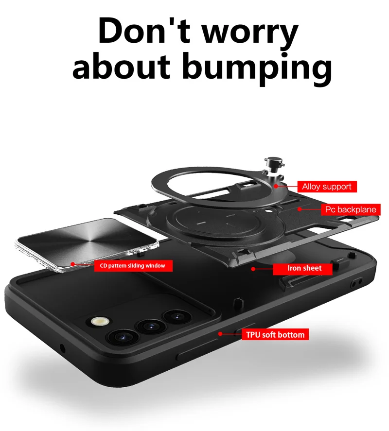 For Samsung Galaxy S21 Plus Case Shockproof Armor Magnetic Holder Ring Phone Cases For Galaxy S 21 FE S21 Ultra S21FE Back Cover image 4