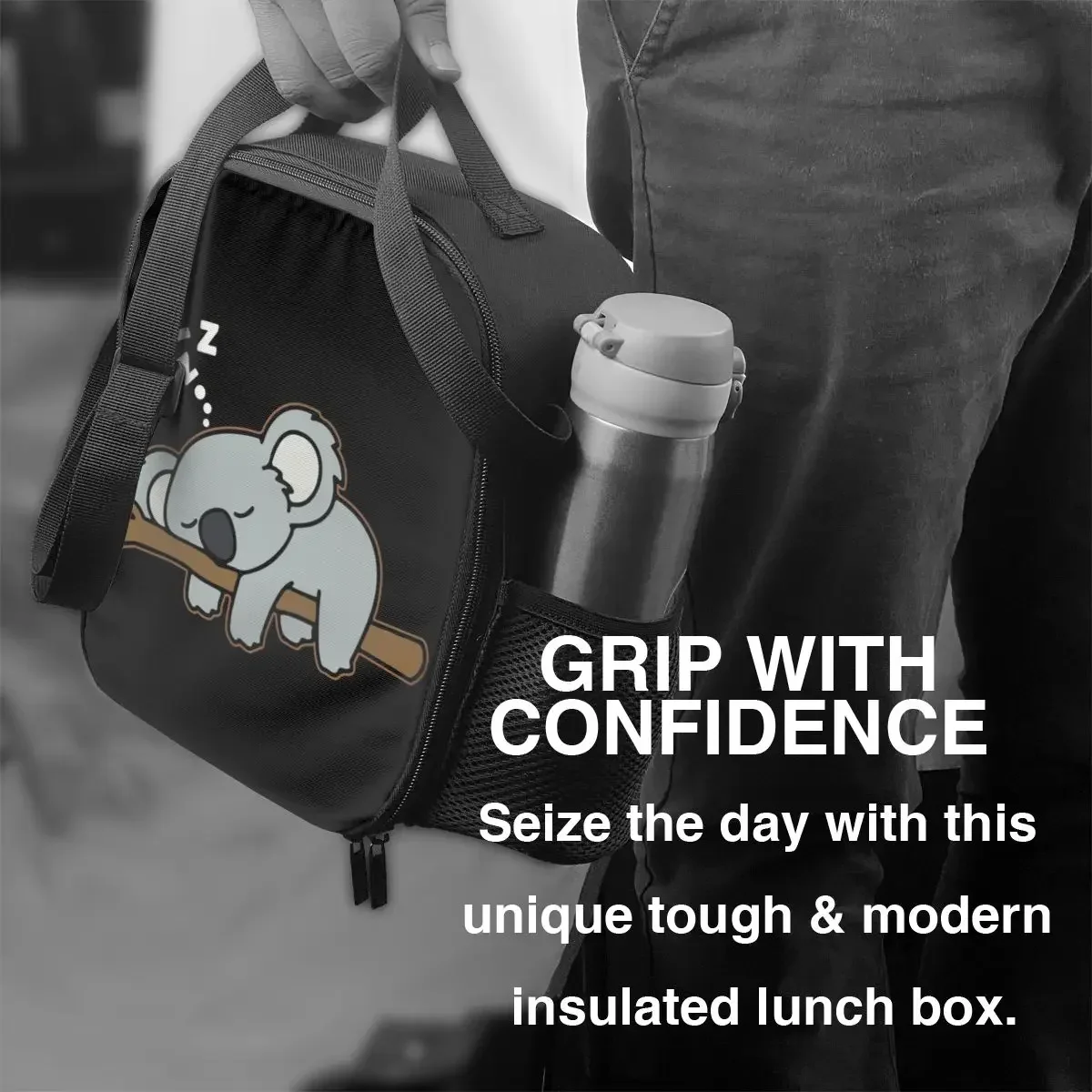 Schattige Luie Koala Beer Dutten Thermisch Geïsoleerde Lunch Tas Dierentuin Dier Lunch Container Voor Werk School Reizen Opslag Bento Voedsel